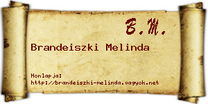 Brandeiszki Melinda névjegykártya